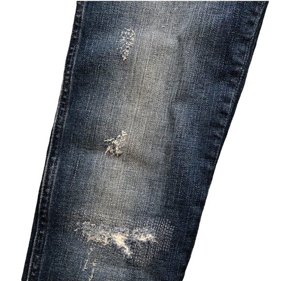 NWT Madewell 9" Mid-Rise Skinny Jeans in York Wash: Rip&Repair Edition Size 23 - Picture 6 of 11